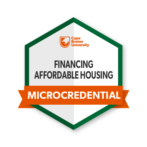 Financing Affordable Housing Microcredential Digital Badge